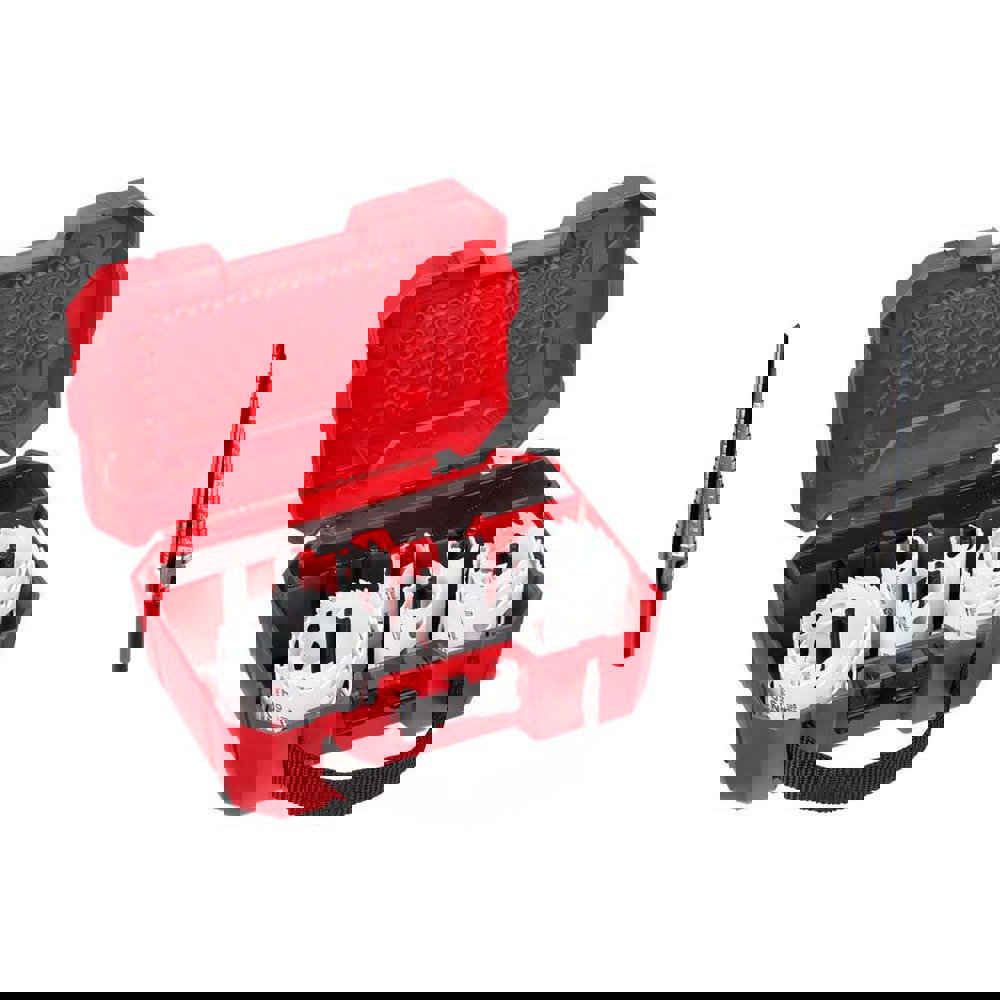 Hole Saw Kits; Minimum Saw Diameter (Decimal Inch): 3/4 ; Maximum Saw Diameter (Decimal Inch): 2-5/8 ; Number of Hole Saws: 8 ; Maximum Cutting Depth: 1.6200in ; Cutting Edge Style: Toothed ; Material: Carbide-Tipped